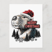 Dabende Capybara Kerstman – Grappige Feestdagen (Voorkant)