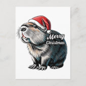 Dabende Capybara Kerstman – Grappige Feestdagen (Voorkant)