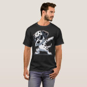 Dabende Dalmatiër Grappige Dalmatiër Hond Dab Dans T-shirt (Voorkant volledig)