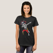 Dabende geraamtepiraat t-shirt (Voorkant volledig)