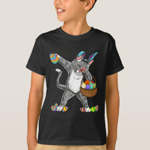 Dabende Kat Konijn Paashaas Pasen Pasen T-shirt