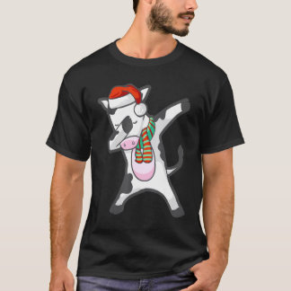 Dabende Koe Kalf Kerstmis Sinterklaas Hoed Sjaal D T-shirt