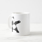 Dabende Panda, Grappige Panda dab dans Koffiemok (Voorkant links)