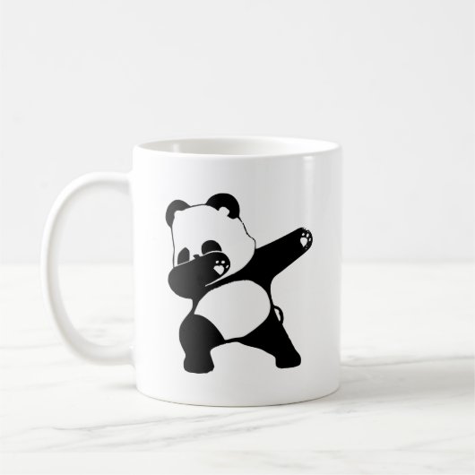 Dabende Panda, Grappige Panda dab dans Koffiemok (Links)