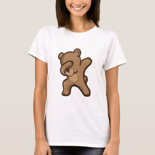 Dabende Panda, Grappige Panda dab T-shirt (Voorkant)