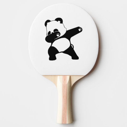 Dabende Panda, Grappige Panda dab Tafeltennisbatje (Voorkant)