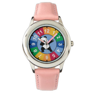 Dabende Panda Horloge