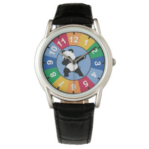 Dabende Panda   Horloge