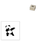 Dabende Panda  Rubberstempel (Gestempeld)