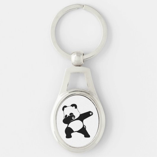 Dabende Panda  Sleutelhanger (Voorkant)