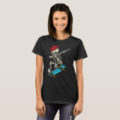 Dabende Piraat Skelet T-shirt (Voorkant volledig)