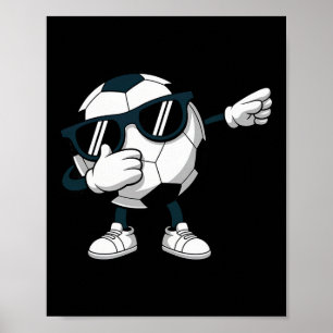 Dabende Voetbal Ll Voetbalteam Voetbalspelers Mann Poster