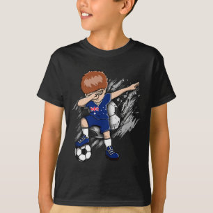 Dabende Voetbaljongen Australië Jersey Australisch T-shirt