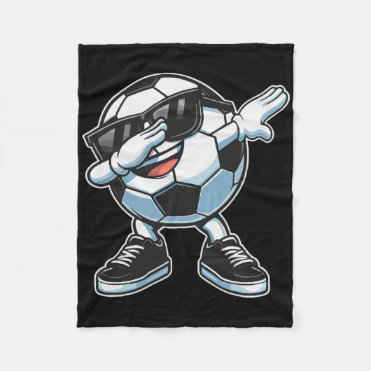 Dabende Voetbalspeler Ll Speler _2 Fleece Deken (Voorkant)