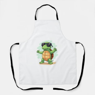 Dabende zeeschildpad dierenvriend Red de schildpad Schort