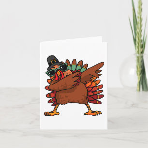 Dabing Turkey Thanksgiving Day Pilgrim Boys Girls Kaart