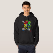 Dable Puzzle Piece Sunbril Autisme Awareness B Hoodie (Voorkant volledig)