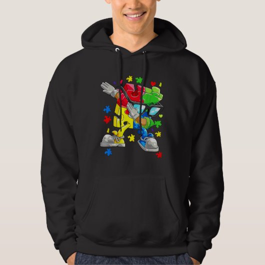 Dable Puzzle Piece Sunbril Autisme Awareness B Hoodie (Voorkant)