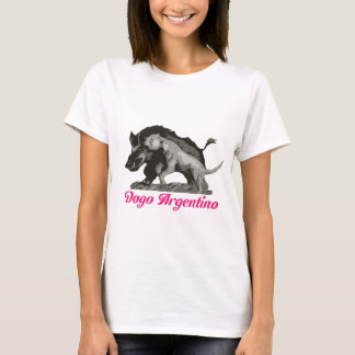DACA Boar en Dogo in Roze T-shirt