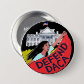 DACA-Button verdedigen Ronde Button 7,6 Cm (Voorkant /achterkant)