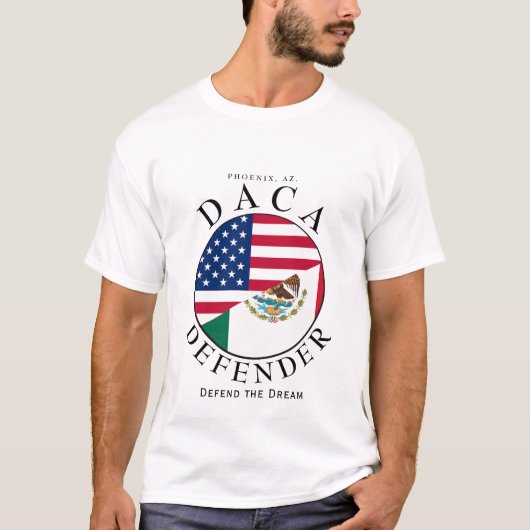 DACA DEFENDER in wit T-shirt (Voorkant)