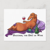 Dacchus Dog of Wine Briefkaart (Voorkant)