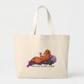 Dacchus Dog of Wine Grote Tote Bag (Voorkant)