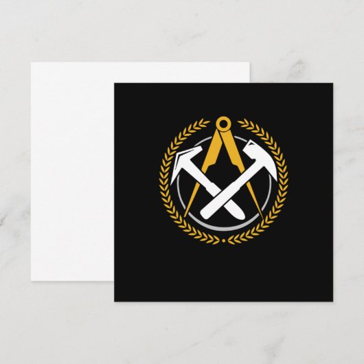 Dachdecker Logo Roofers Construction Repair Gift Kaart (Voorkant / Achterkant)