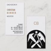 Dachdecker Visitenkarten Visitekaartje (Voorkant / Achterkant)