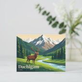Dachigam Nationaal Park India Briefkaart (Staand voorkant)