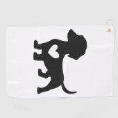 Dachond Golfhanddoek (Horizontaal)