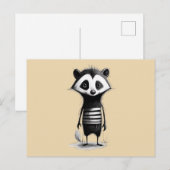 Dachs badger briefkaart (Voorkant / Achterkant)