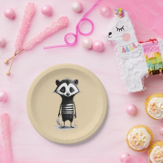 Dachs badger papieren bordje (Feest)