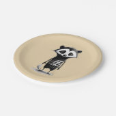 Dachs badger papieren bordje (Gekanteld)