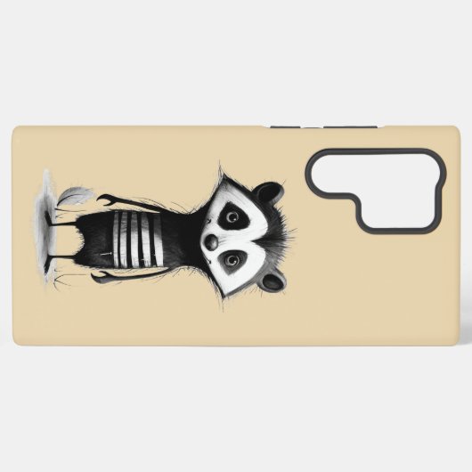 Dachs badger samsung galaxy hoesje (Achterkant horizontaal)