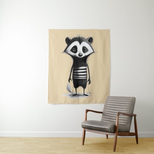 Dachs badger wandkleed (In situ)