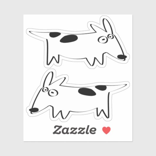 DachsBullTerrier Sticker (Vel)