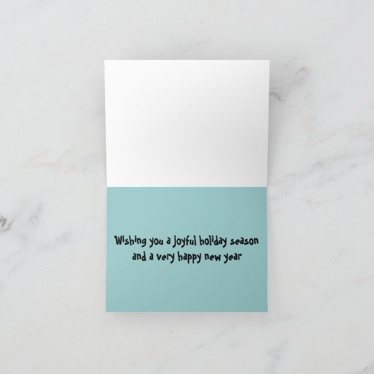 Dachshing al manier feestdagen kaart (Binnen)