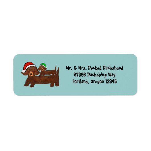 Dachshing all the Way Etiket (Voorkant)