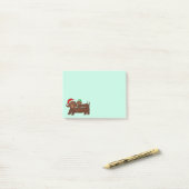 Dachshing helemaal Post-it® notes (Op bureau)
