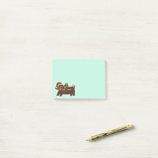 Dachshing helemaal Post-it® notes (Op bureau)