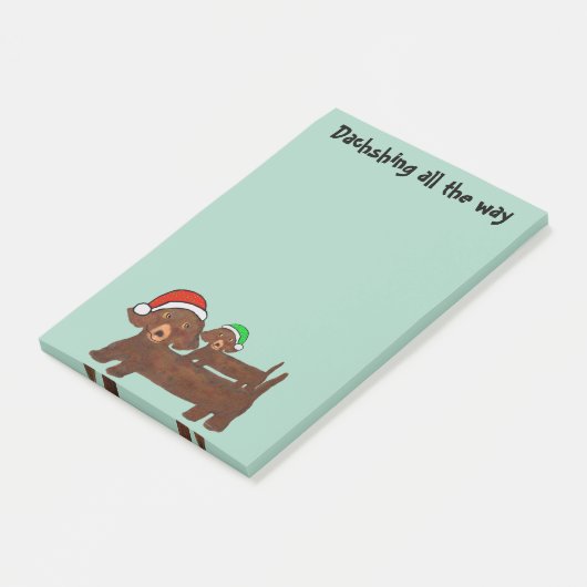 Dachshing helemaal Post-it® notes (Schuin)