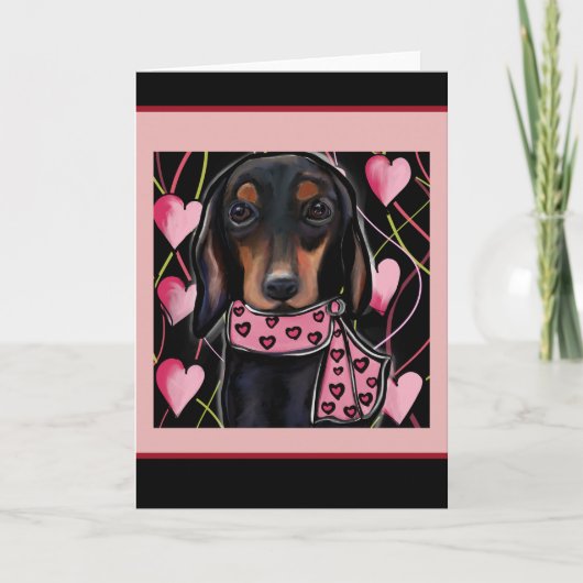 Dachshond bedankkaart (Voorkant)