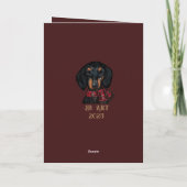 DACHSHOND      BEDANKKAART (Achterkant)