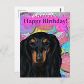 DACHSHOND       BRIEFKAART (Voorkant / Achterkant)