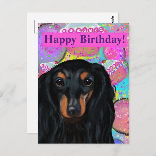 DACHSHOND       BRIEFKAART (Voorkant / Achterkant)