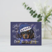 Dachshond  briefkaart (Staand voorkant)