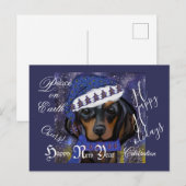 Dachshond  briefkaart (Voorkant / Achterkant)