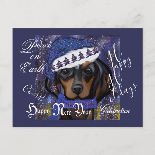Dachshond  briefkaart (Voorkant)