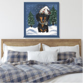 Dachshond     canvas afdruk (Insitu (Slaapkamer))